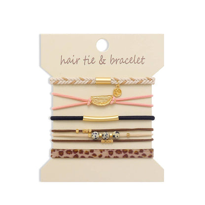 Bohemian Hair Tie Bracelet Stacks