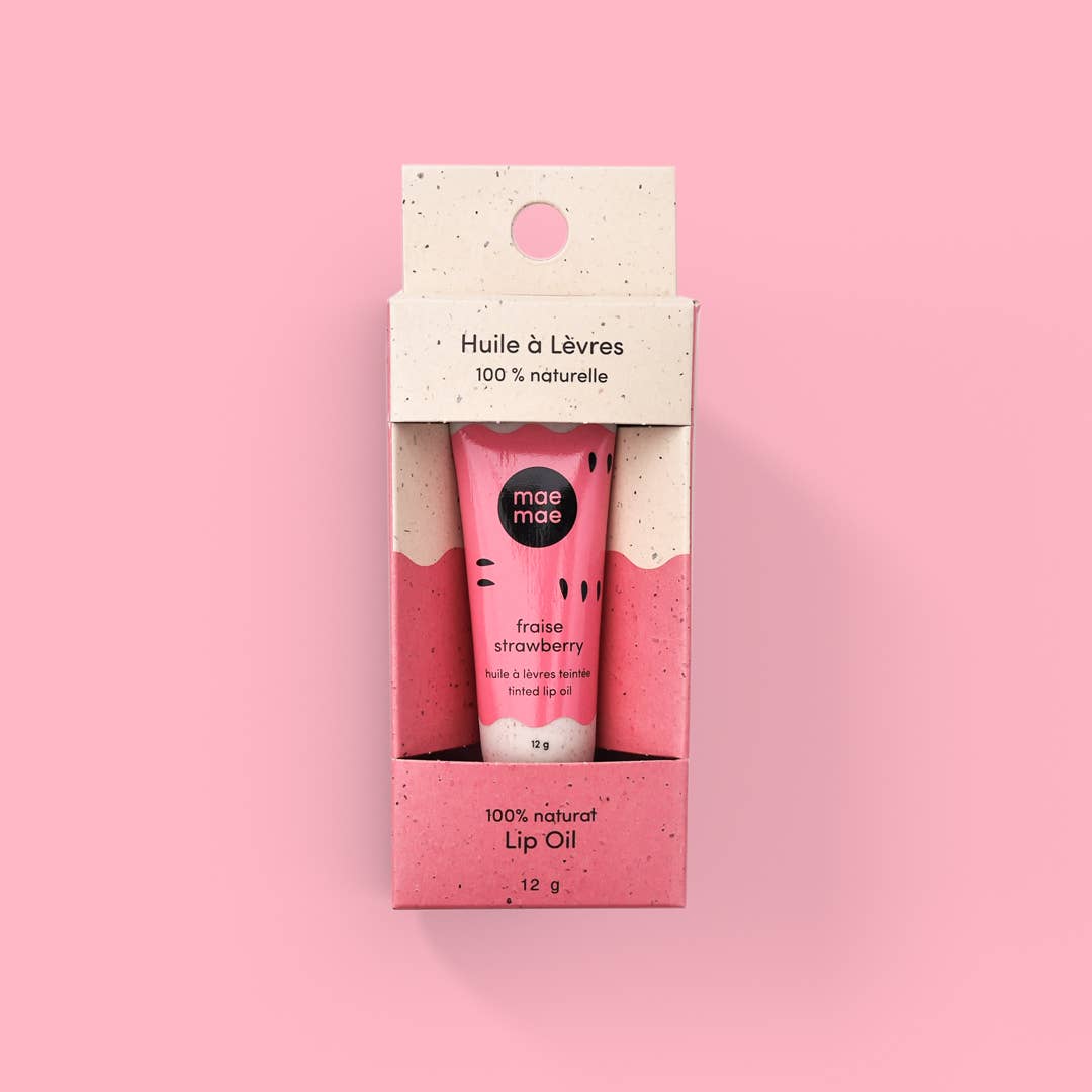 Maemae Natural Products - Strawberry Natural Tinted Lip Oil