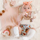 Ali & Oli Cuddle Security Blanket Soft Muslin Cotton - Bunny (Pink)