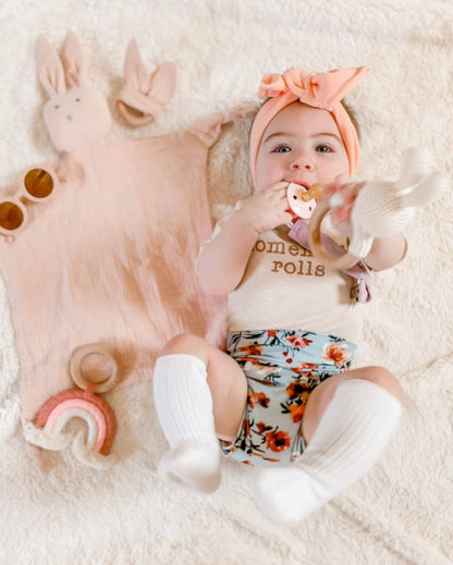 Pink Bunny Cuddle Security Blanket