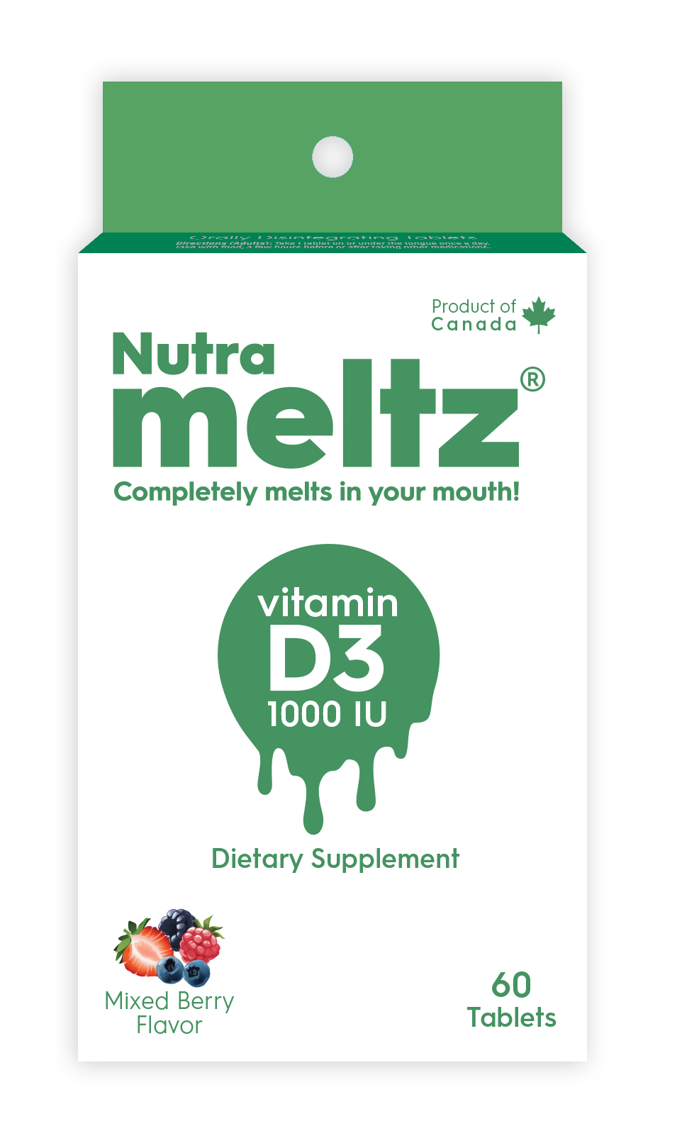 NUTRAMELTZ, INC - Vitamin D3 1000 IU
