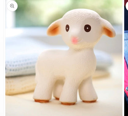 Mia the Lamb Natural Rubber Teether