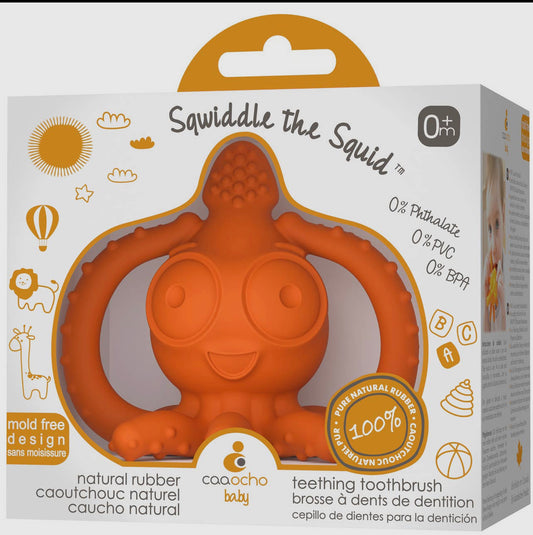 Sqwiddle the Squid Teething Toothbrush