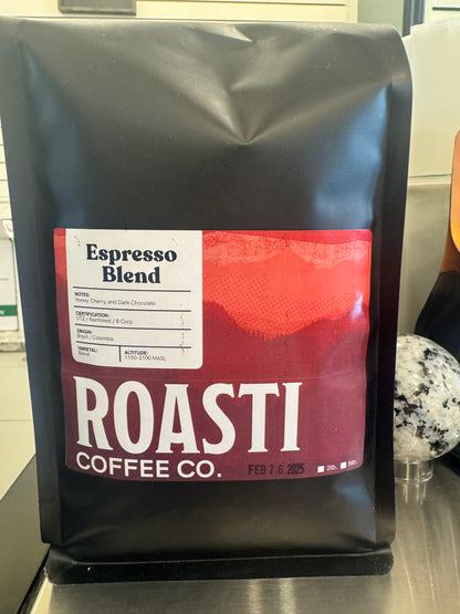 Roasti Espresso beans 2lb bag