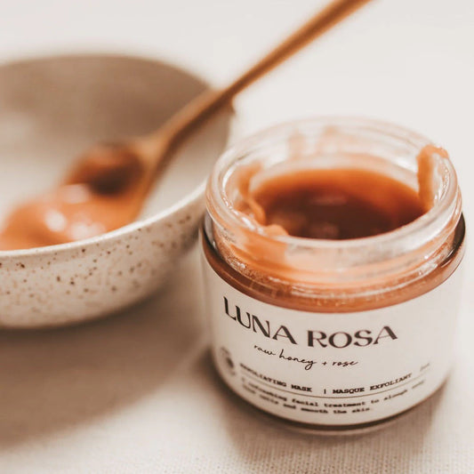 raw honey + rose | exfoliating polish