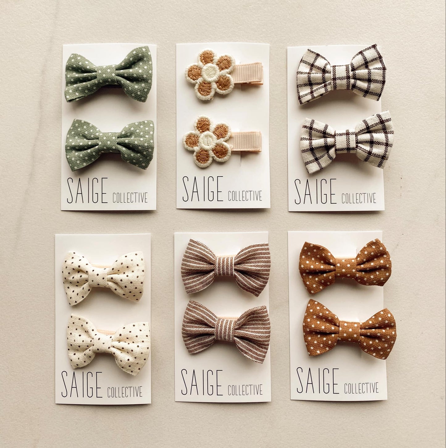 Saige Collective - Autumn Harvest - mini baby/kid bows 