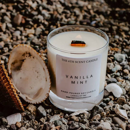 The 6th Scent Candle - Vanilla Mint Soy Candle