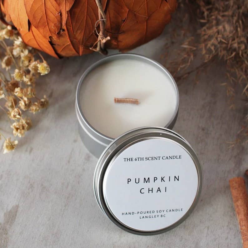 The 6th Scent Candle - Pumpkin Chai Soy Candle