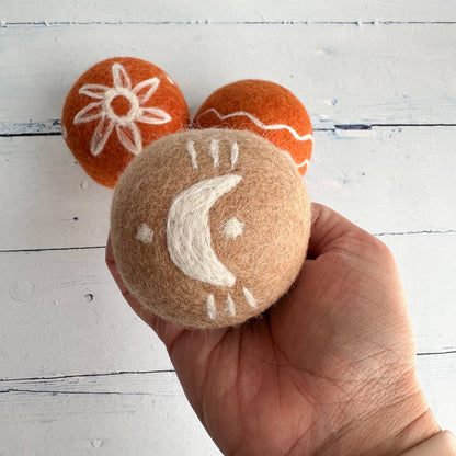 Sewing Seeds Play - Terra Luna Felt Dryer Balls - Set Of 3 