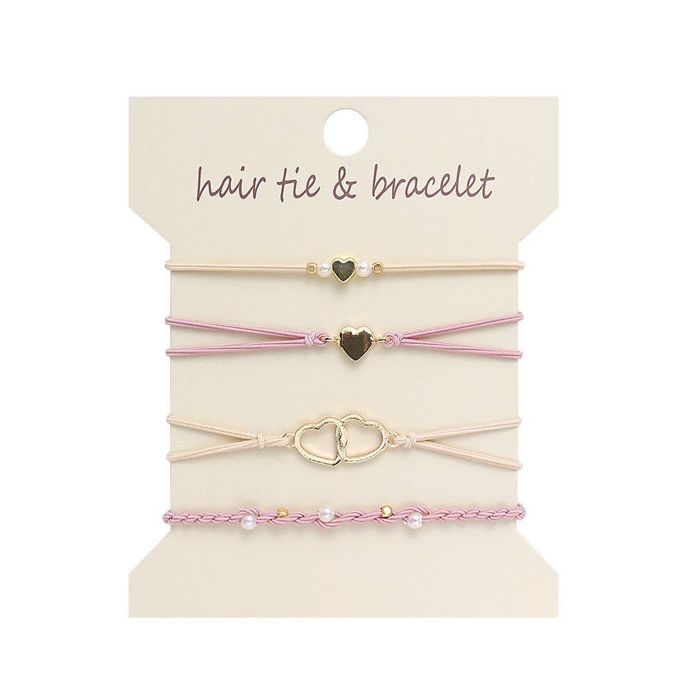 Bohemian Hair Tie Bracelet Stacks