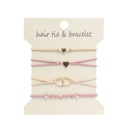Bohemian Hair Tie Bracelet Stacks