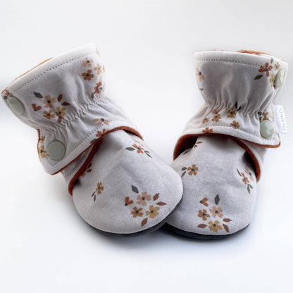 Dainty Floral Baby Boots (3-6m)