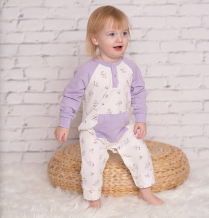 Organic Cotton Long Sleeve Romper