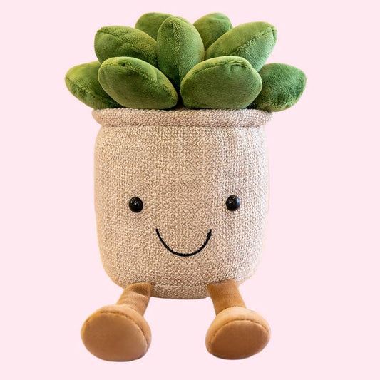 8" Smiling Succulent Plush