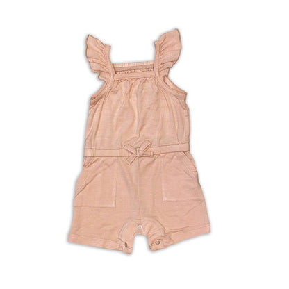 Bamboo Sleeveless Ruffle Romper