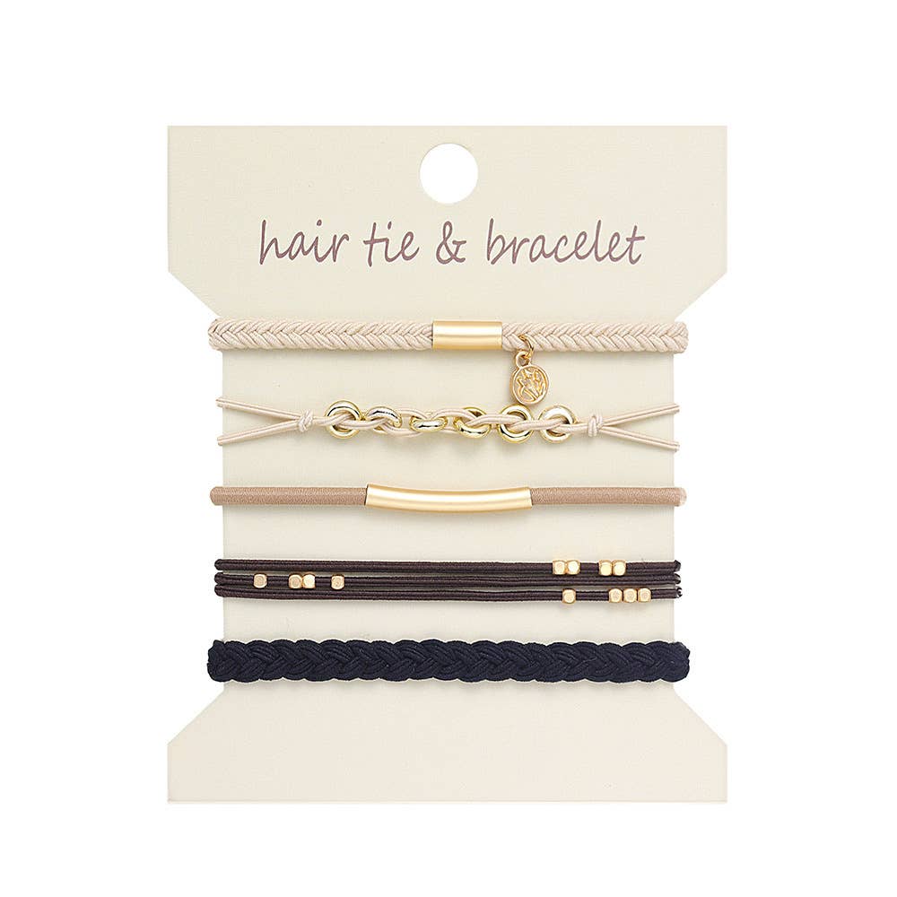 Bohemian Hair Tie Bracelet Stacks