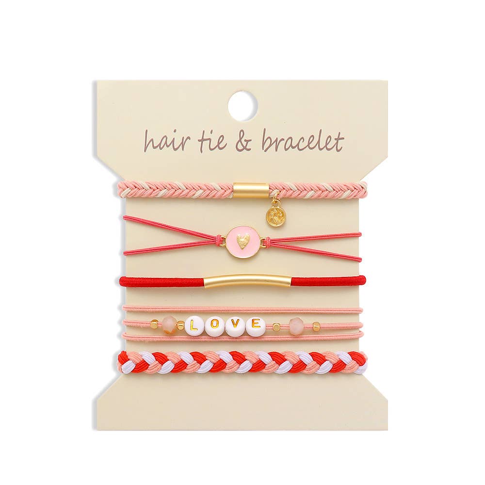 Bohemian Hair Tie Bracelet Stacks