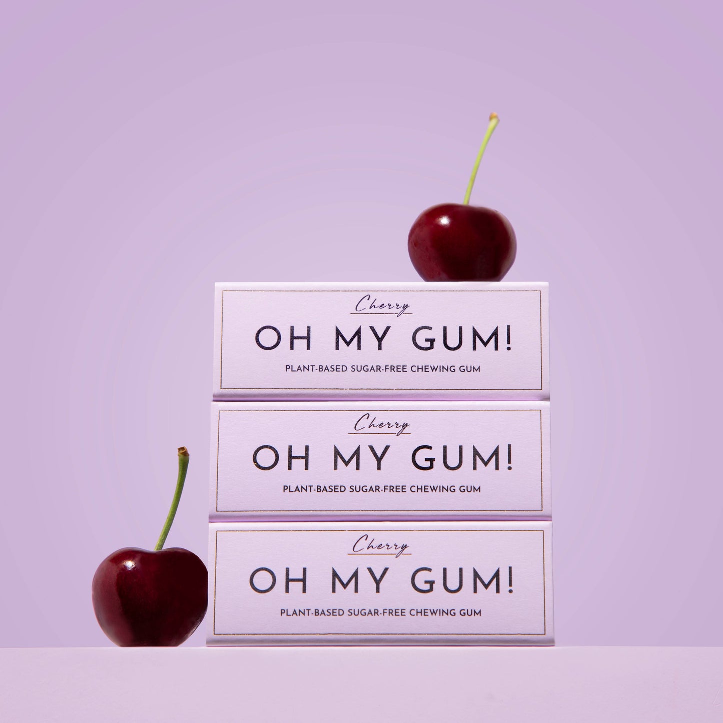 OH MY GUM! - Cherry Chewing Gum - Plastic-free | Sugar-free | Plant-based