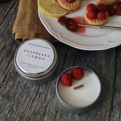 The 6th Scent Candle - Raspberry + Lemon Soy Candle