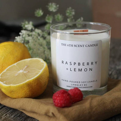The 6th Scent Candle - Raspberry + Lemon Soy Candle