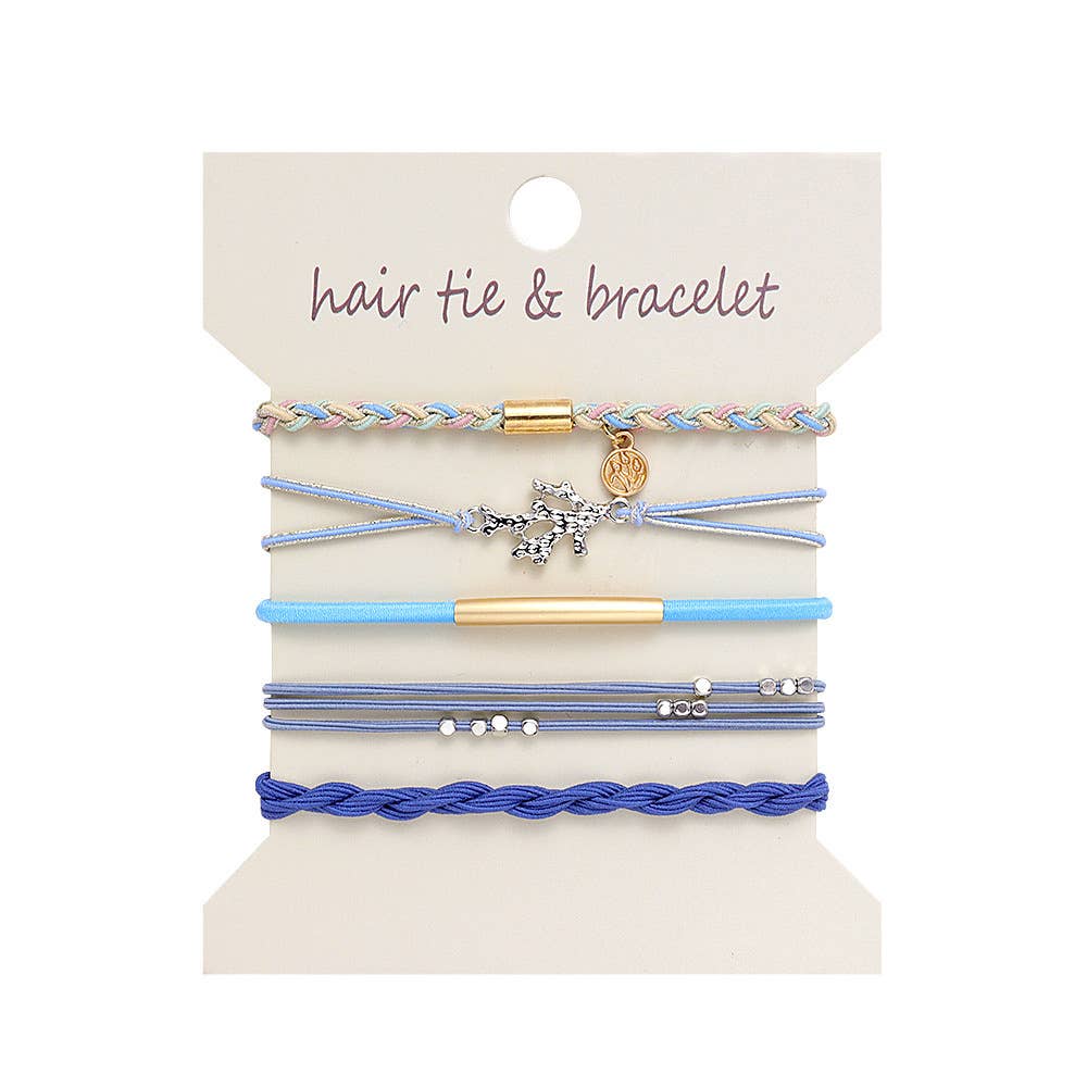 Bohemian Hair Tie Bracelet Stacks