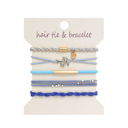 Bohemian Hair Tie Bracelet Stacks