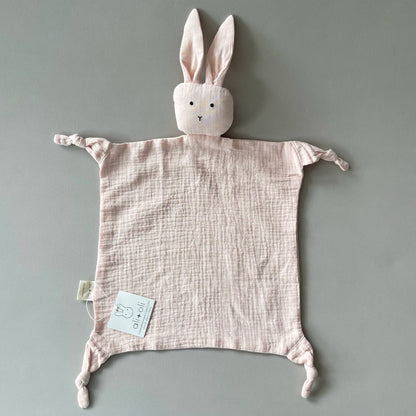 Pink Bunny Cuddle Security Blanket