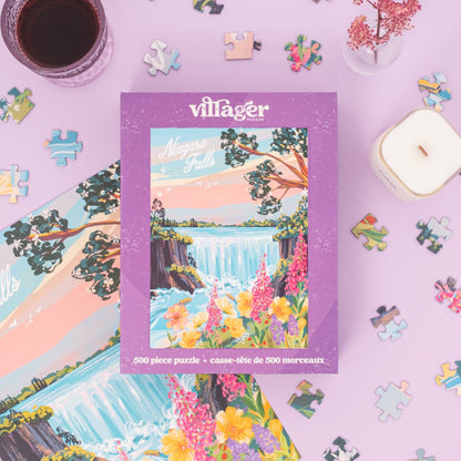 Villager Puzzles - Niagara Falls | 500-Piece Puzzle | Designed in Canada