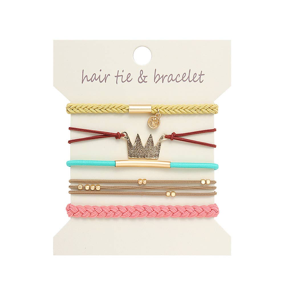 Bohemian Hair Tie Bracelet Stacks
