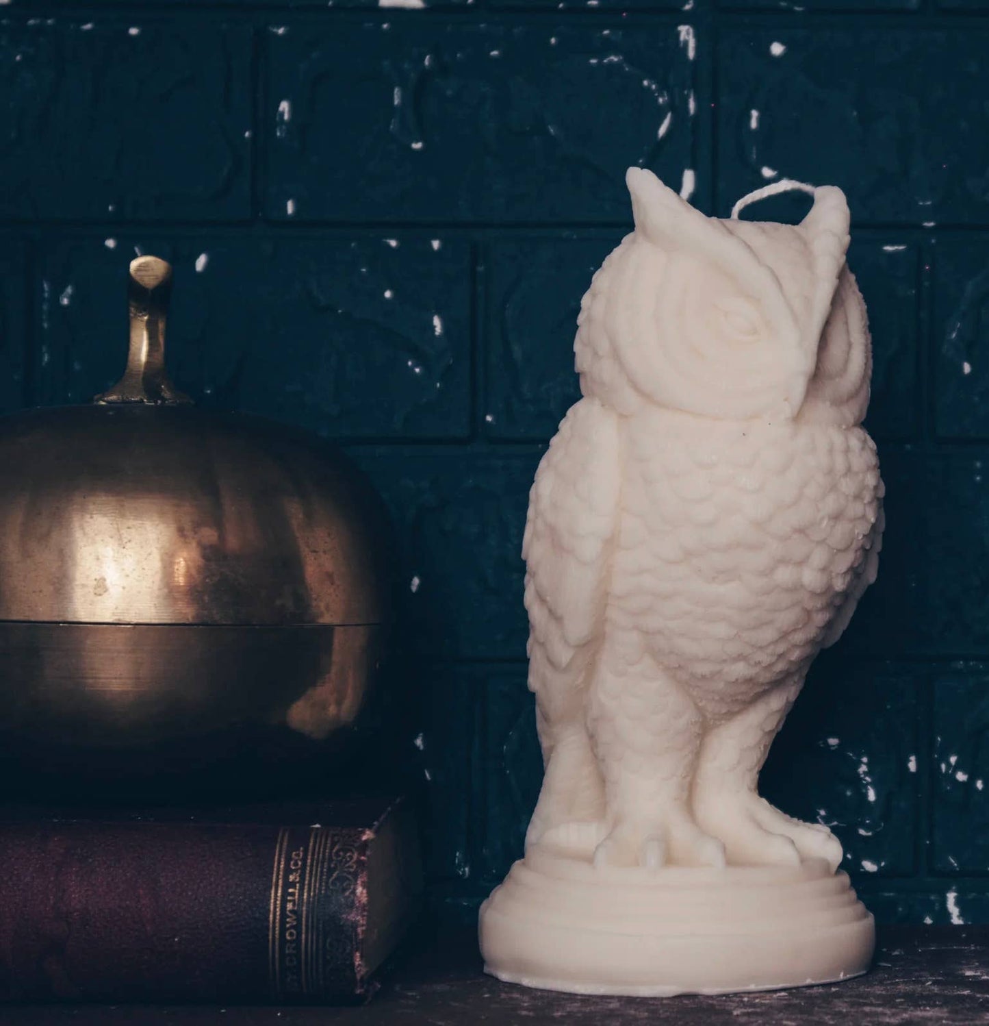 Snowy Owl Candle