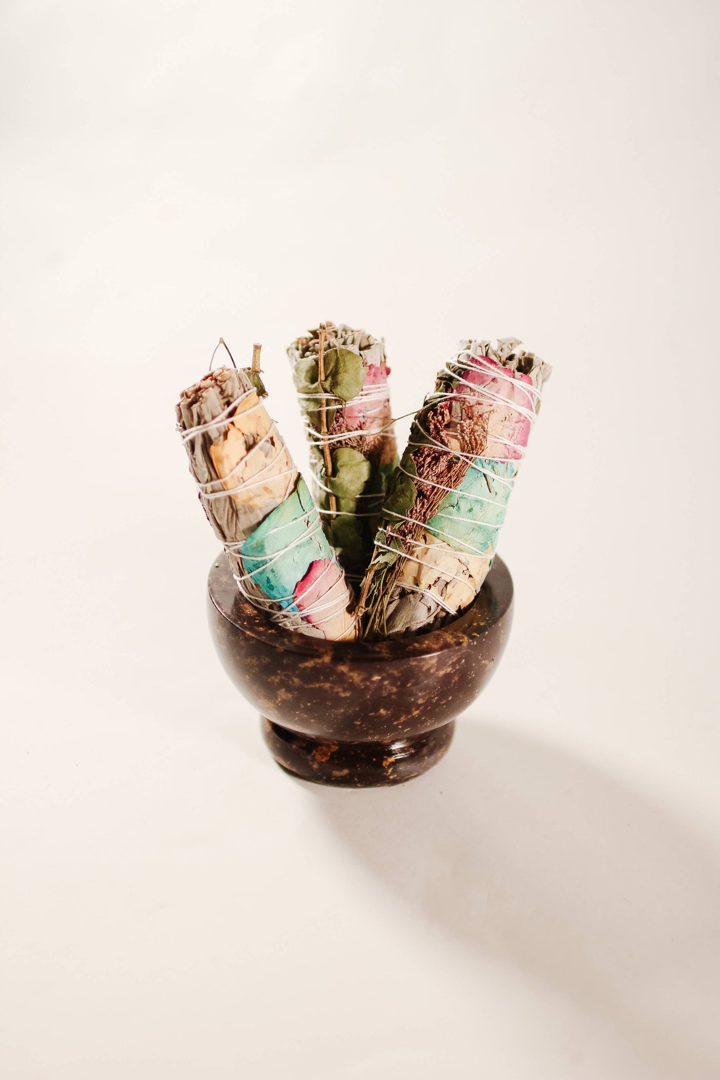 Floral + Eucalyptus + White Sage Spring Smudge Wand