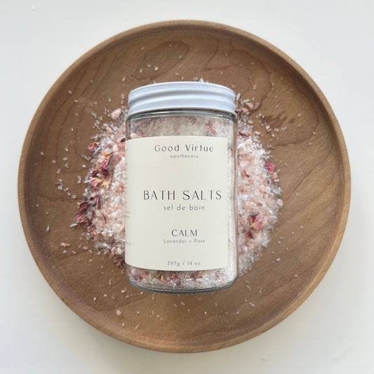 Bath Salts / Calm / Lavender + Rose Jar 397g / 14oz