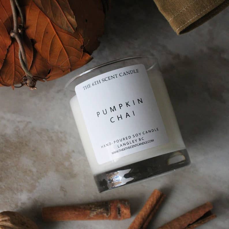 The 6th Scent Candle - Pumpkin Chai Soy Candle