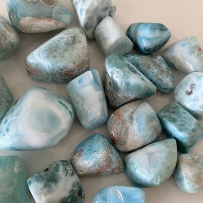 High Quality Larimar Tumbled Crystal