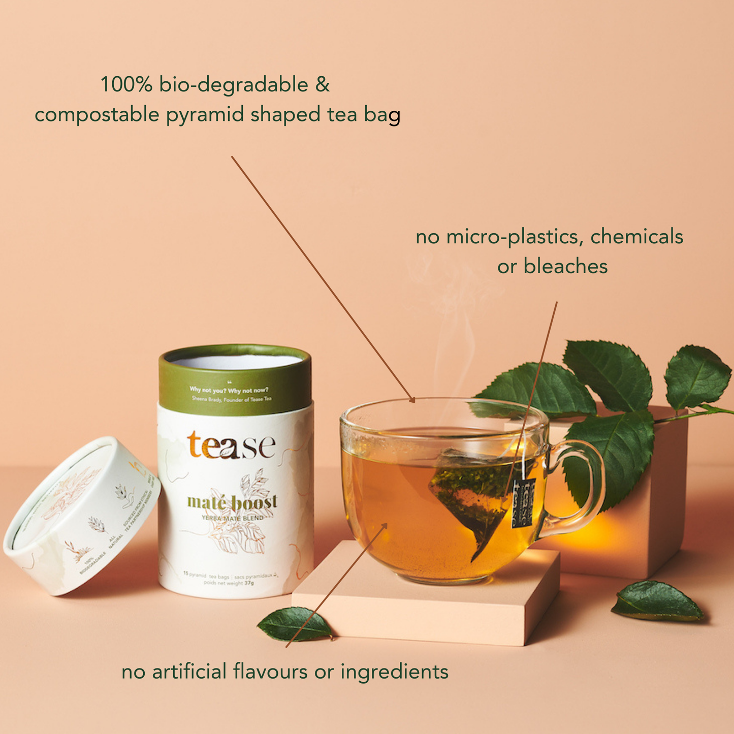 Tease | Wellness Tea Blends + Accessories - Chill Out Cherry Ashwagandha Mushroom Adaptogen Tea Blend