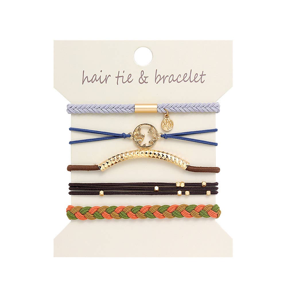 Bohemian Hair Tie Bracelet Stacks