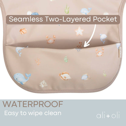 Undersea Smock Bib for Baby & Toddler