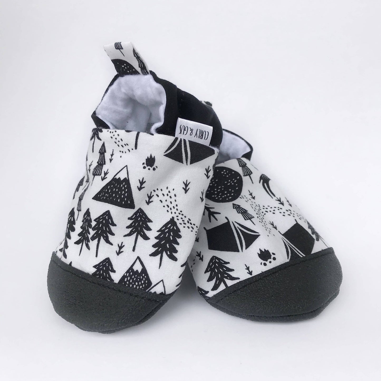 Woodland Baby Shoes: Gray Faux Suede / 18-24 months