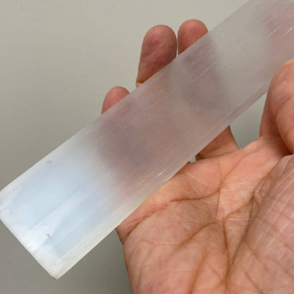 8” Satin Spar Ruler (Selenite)