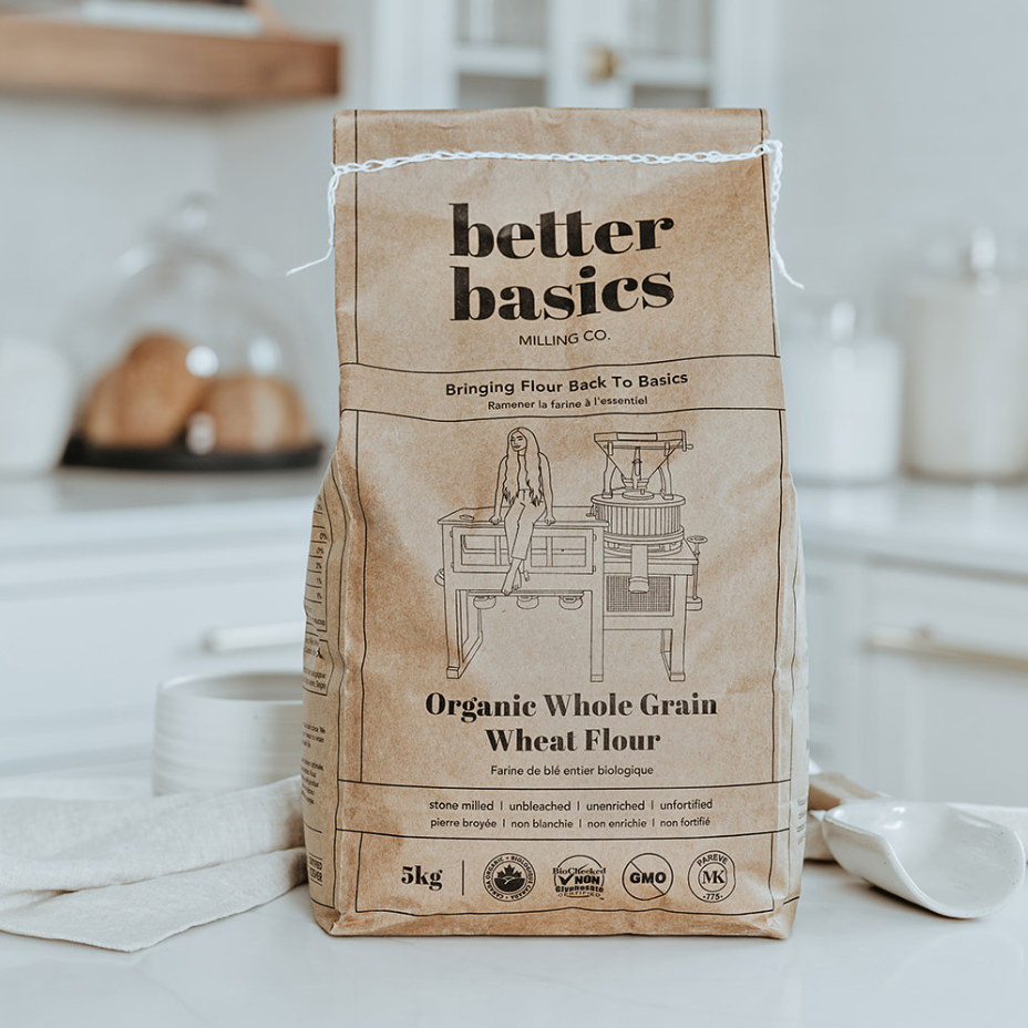 Better Basics Milling - Organic Whole Grain Wheat Flour
