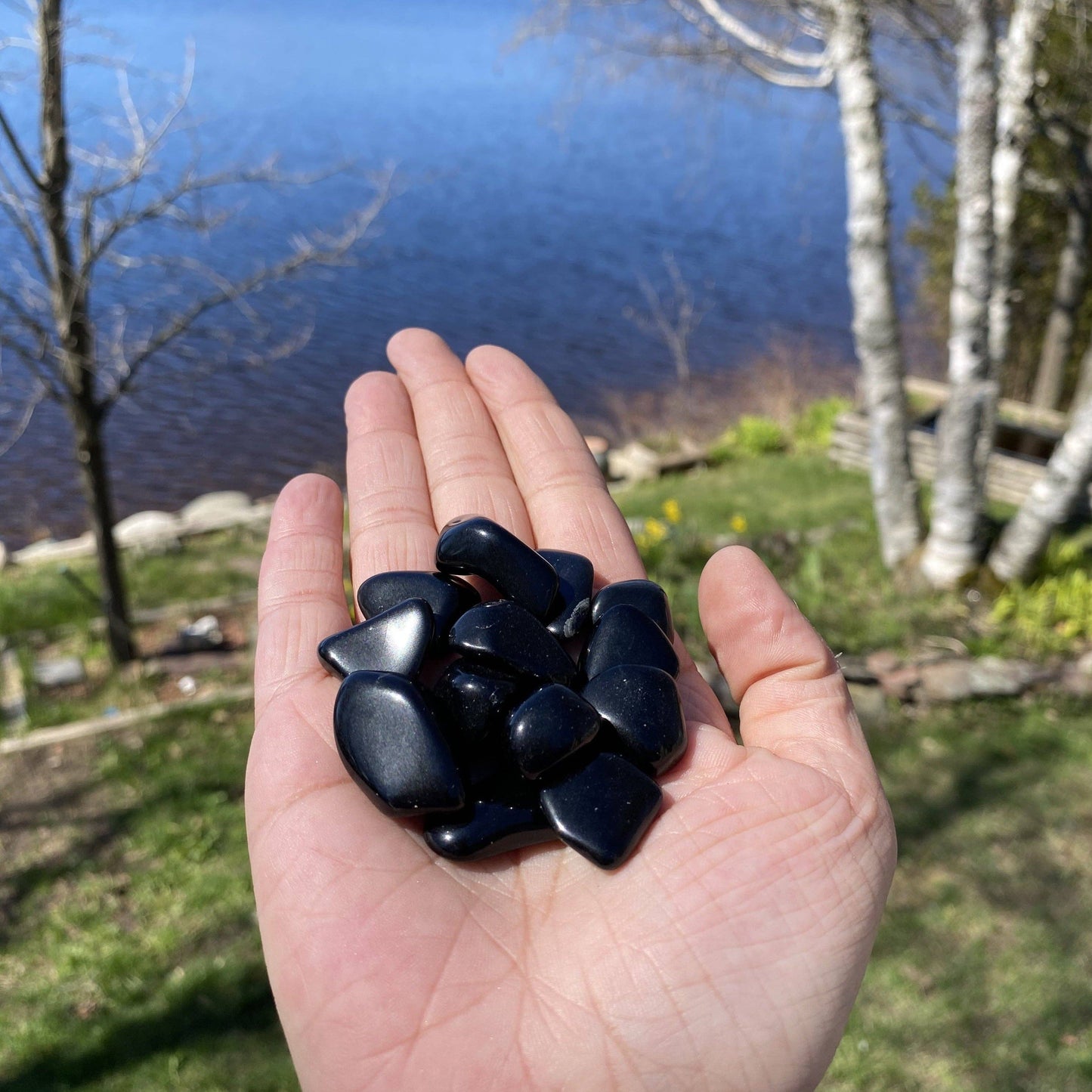 Tumbled Black Obsidian Healing Crystal