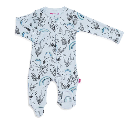 Magenetic Organic Cotton Footie
