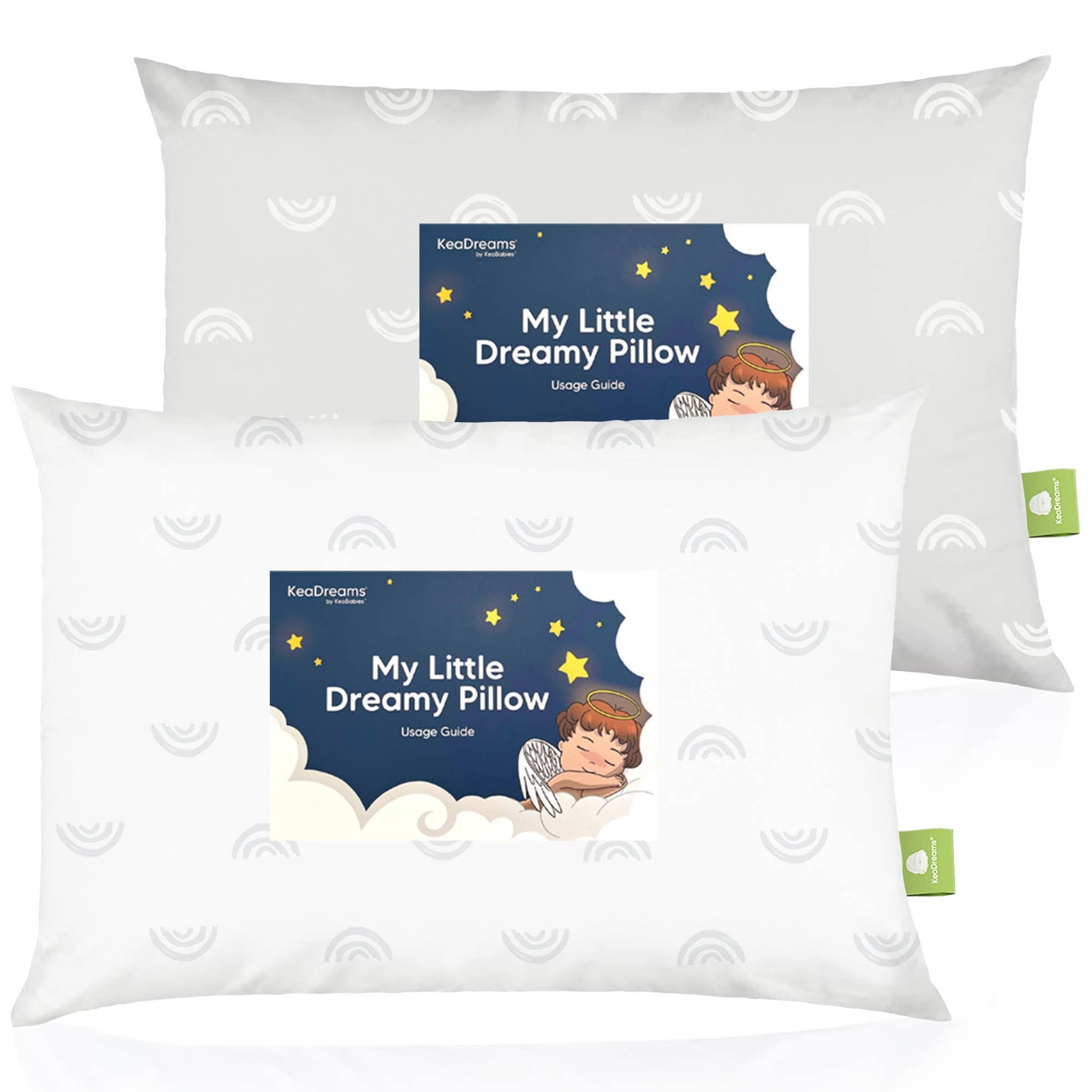 KeaBabies - KeaBabies 2-Pack Toddler Pillows for sleeping, 13X18