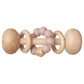Ali+Oli - Wooden Rattle Toys for Babies with (Blush) Silicone Beads
