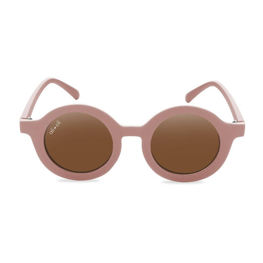 Mauve Kids Round Sunglasses