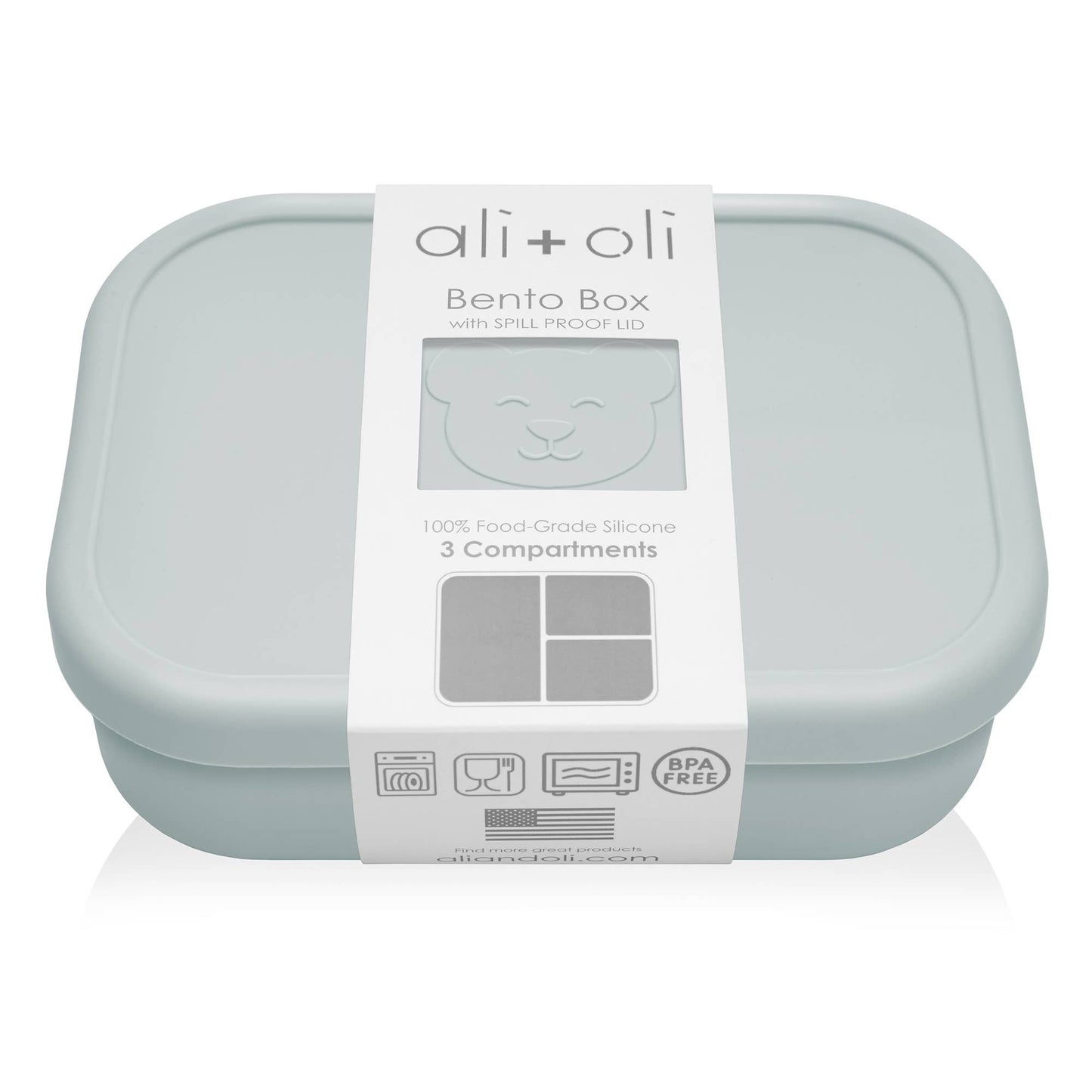 Ali+Oli - Ali+Oli Leakproof Silicone Bento Box (Dream Blue)