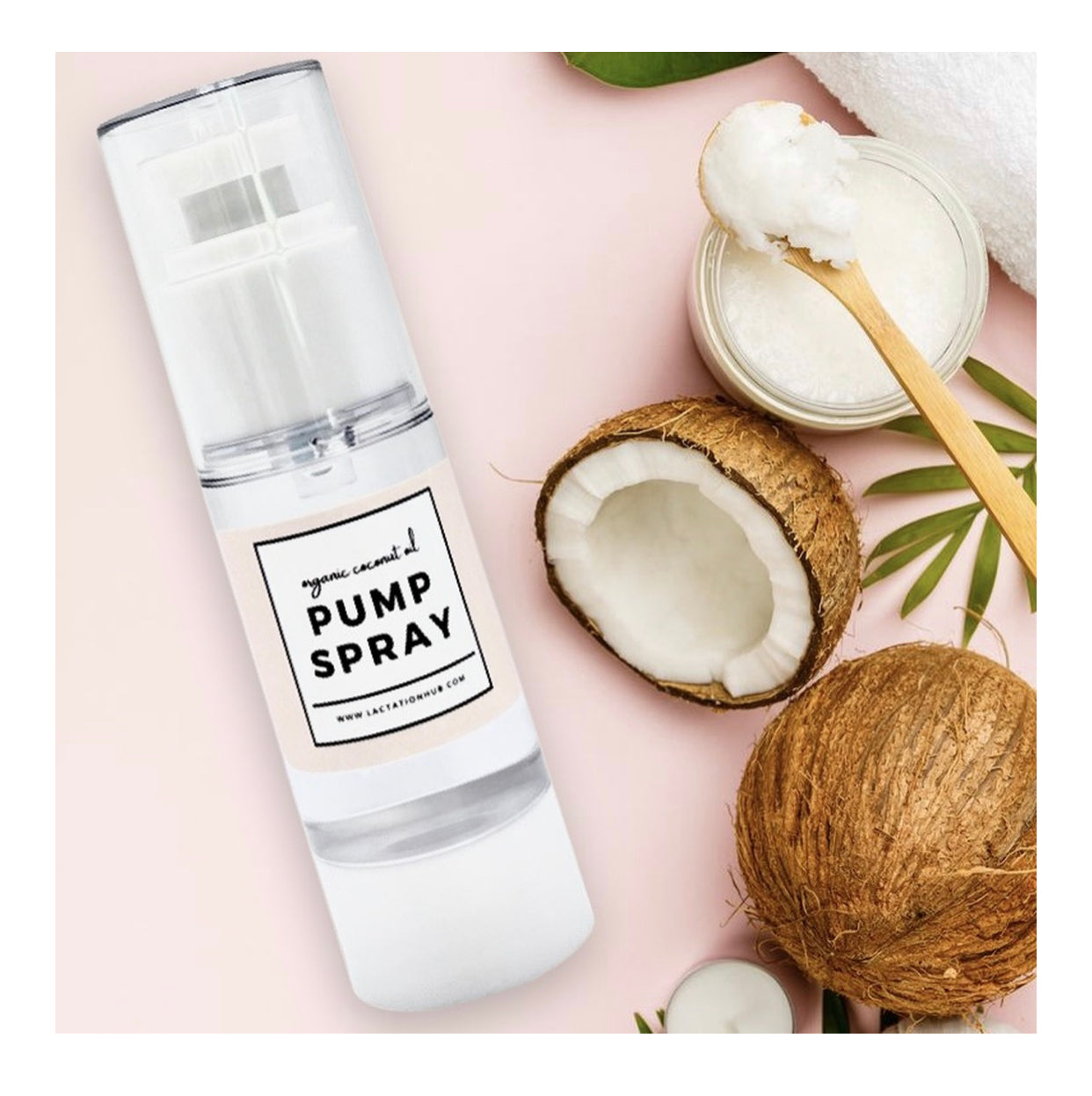 Pumping Spray - 100% ORGANIC Food-Grade Coconut Oil