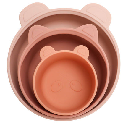 Terracotta-Blush Stackable Snack Bowl Set