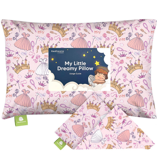 KeaBabies - KeaBabies Printed Toddler Pillowcase 13X18" (Dear Princess)