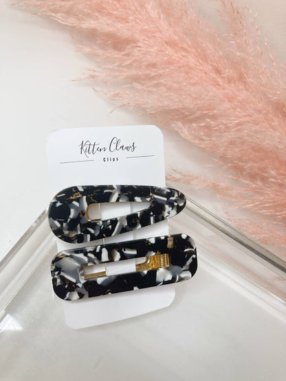 Alligator Hair Clips - Black